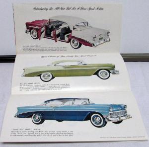 1956 Chevrolet Bel Air Two Ten One Fifty New Car Announcement Sales Folder Orig