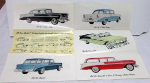 1956 Chevrolet Bel Air Two Ten One Fifty New Car Announcement Sales Folder Orig