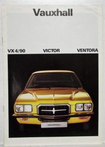 1974 Vauxhall VX 4/90 Victor Ventora Sales Brochure - German Text