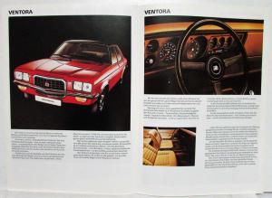 1974 Vauxhall VX 4/90 Victor Ventora Sales Brochure - German Text