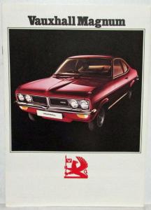 1974 Vauxhall Magnum Sales Brochure - Right Hand Drive