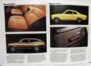 1974 Vauxhall Magnum Sales Brochure - Right Hand Drive