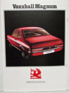 1974 Vauxhall Magnum Sales Brochure - Right Hand Drive