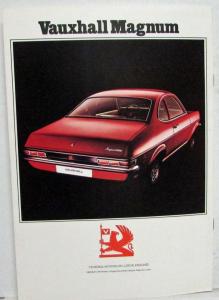 1974 Vauxhall Magnum Sales Brochure