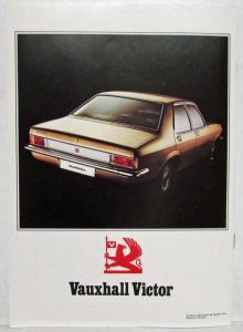 1974 Vauxhall Victor Sales Brochure - Finnish Text