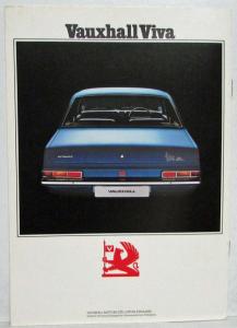 1974 Vauxhall Viva Sales Folder - UK Market