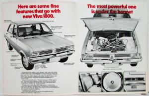 1975 Vauxhall Viva 1800 4 Door Sedan Sales Brochure - New Zealand Market