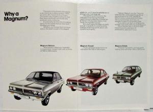 1975 Vauxhall Magnum Sales Brochure Saloon Coupe Estate - Right Hand Drive