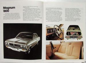 1975 Vauxhall Magnum Sales Brochure Saloon Coupe Estate - Right Hand Drive