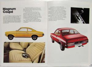 1975 Vauxhall Magnum Sales Brochure Saloon Coupe Estate - Right Hand Drive