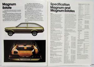 1975 Vauxhall Magnum Sales Brochure Saloon Coupe Estate - Right Hand Drive