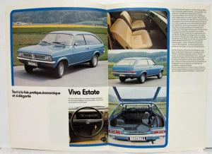 1974-1975 Vauxhall Viva - Deluxe - Estate - Magnum Sales Brochure - French Text