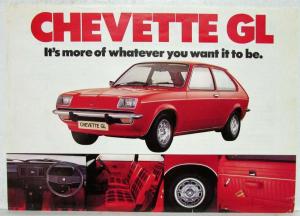 1976 Vauxhall Chevette GL More of Whatever You Want It To Be Spec Sheet