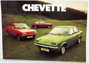 1976 Vauxhall Chevette Sales Brochure - French Text