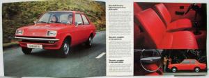 1976 Vauxhall Chevette Sales Brochure - French Text