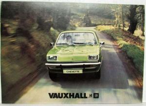 1976 Vauxhall Chevette Sales Brochure - French Text