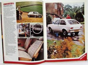 1976 Vauxhall All Model Sales Catalogue Chevette Viva Magnum Cavalier VX - UK