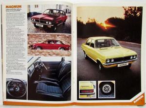 1976 Vauxhall All Model Sales Catalogue Chevette Viva Magnum Cavalier VX - UK