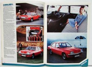 1976 Vauxhall All Model Sales Catalogue Chevette Viva Magnum Cavalier VX - UK