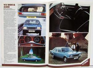 1976 Vauxhall All Model Sales Catalogue Chevette Viva Magnum Cavalier VX - UK