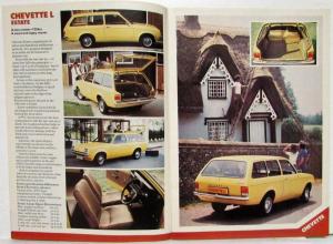 1977 Vauxhall Range of the Year All Model Sales Catalogue w Price Sheet - UK