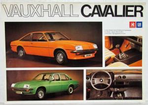 1977 Vauxhall Cavalier Multi-Language Spec Sheet for Swiss Market