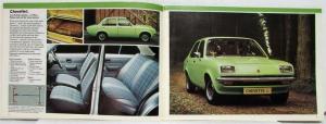 1978 Vauxhall All Model Sales Catalogue Summer Chevette Viva Cavalier VX - UK