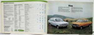 1978 Vauxhall All Model Sales Catalogue Summer Chevette Viva Cavalier VX - UK