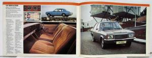 1978 Vauxhall All Model Sales Catalogue Summer Chevette Viva Cavalier VX - UK