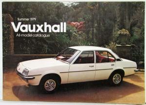 1979 Vauxhall All Model Sales Catalogue Summer Chevette Viva Cavalier VX - UK