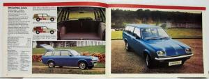 1979 Vauxhall All Model Sales Catalogue Summer Chevette Viva Cavalier VX - UK