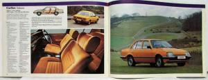 1979 Vauxhall All Model Sales Catalogue Summer Chevette Viva Cavalier VX - UK