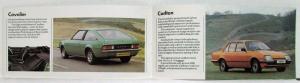 1979 Vauxhall Cars of Quality and Distinction Sales Brochure - UK