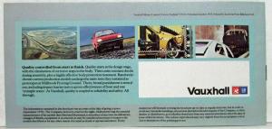 1979 Vauxhall Cars of Quality and Distinction Sales Brochure - UK
