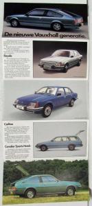 1980 De nieuwe Vauxhall generatie - The New Generation Sales Folder - Dutch Text