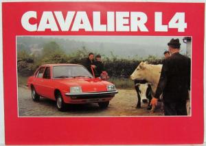 1975-1981 Vauxhall Cavalier L4 Sales Brochure - French Text for Swiss Market