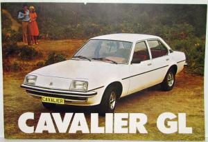 1975-1981 Vauxhall Cavalier GL Spec Sheet - Italian Text