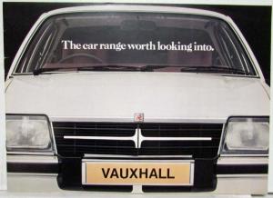 1981 Vauxhall Car Range Worth Looking Into Sales Brochure - UK