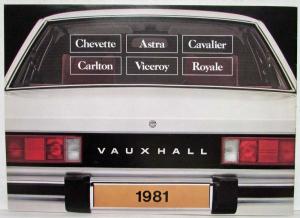 1981 Vauxhall Car Range Worth Looking Into Sales Brochure - UK