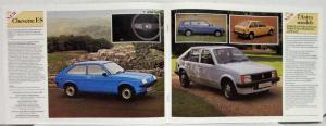 1981 Vauxhall Catalogue Supplement Show News Extra - New Chevettes & Astras - UK