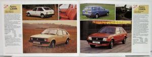 1981 Vauxhall Catalogue Supplement Show News Extra - New Chevettes & Astras - UK