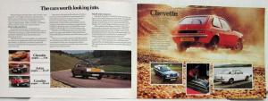 1981 Vauxhall Summer Sales Catalogue Chevette Astra Cavalier - UK