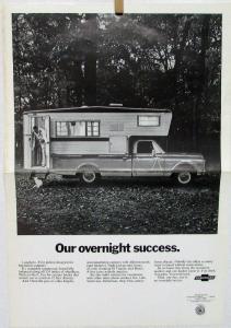 1970 Chevrolet Longhorn Pickup Truck Ad Slick BW Original