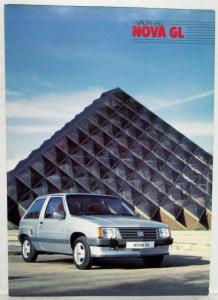 1984 Vauxhall Nova GL Sales Folder - UK Market