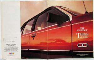 1984-1985 Vauxhall CD Range Sales Brochure Cavalier Carlton Senator - UK