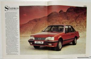 1984-1985 Vauxhall CD Range Sales Brochure Cavalier Carlton Senator - UK
