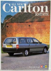 1987 Vauxhall Carlton Estate Wagon Sales Brochure with Spec Sheet - UK