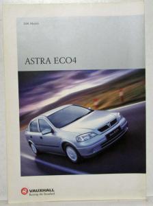 2001 Vauxhall Astra ECO4 Spec Sheet - UK