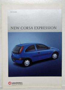 2001 Vauxhall Corsa Expression Spec Sheet - UK