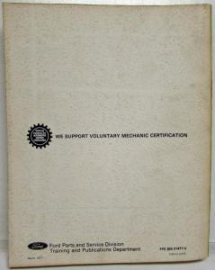 1977 Lincoln Versailles Service Shop Repair Manual
